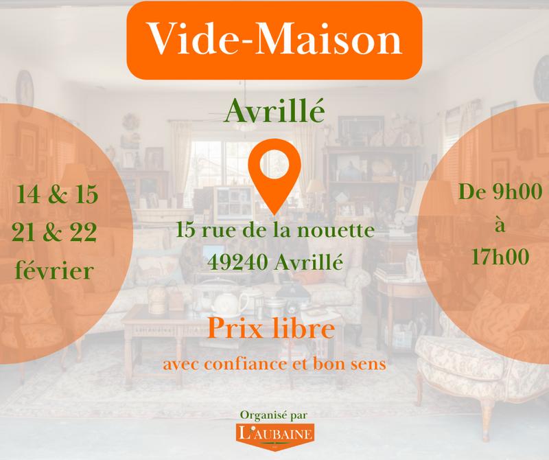 Vide-maison à avrillé organisé par l'aubaine