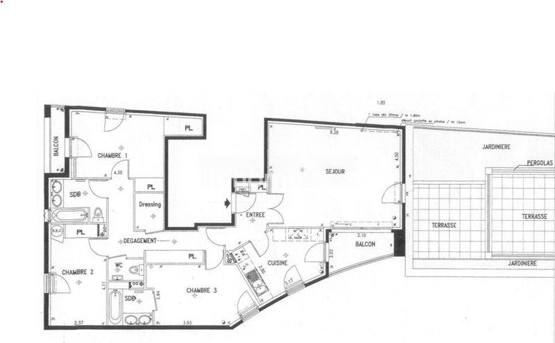 Appartement - 106 m² - 4 pièces
