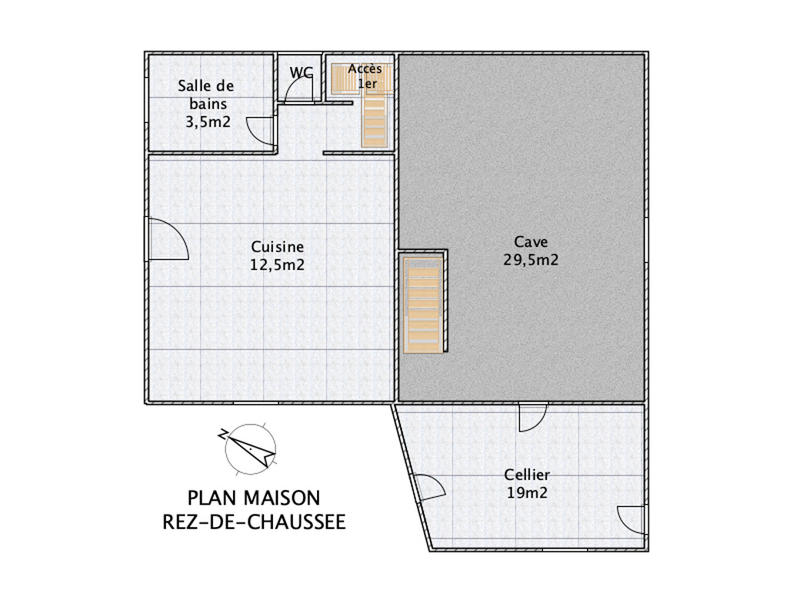 Maison - 88 m² - 5 pièces
