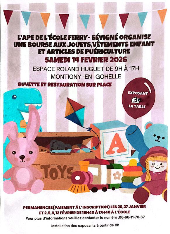 Bourse aux jouets et aux vêtements - vide grenier