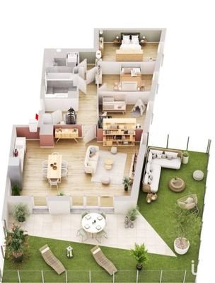 Appartement - 85 m² - 4 pièces