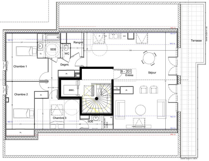 Appartement - 130 m² - 4 pièces
