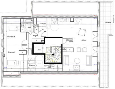 Appartement - 130 m² - 4 pièces