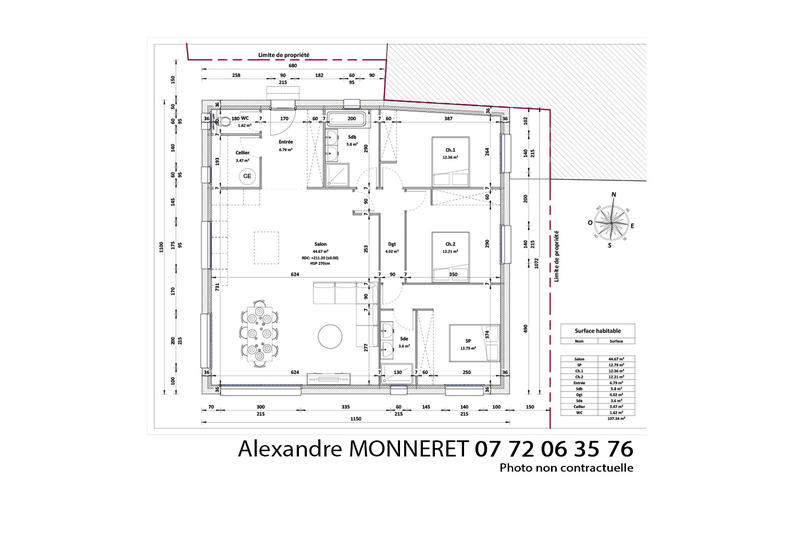 Maison - 107 m² - 4 pièces