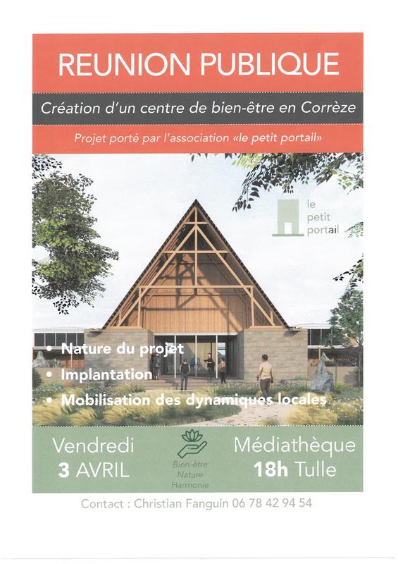 Réunion publique : création d'un centre de bien-être en Corrèze
