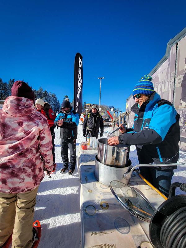 Apéro d'accueil sur les pistes