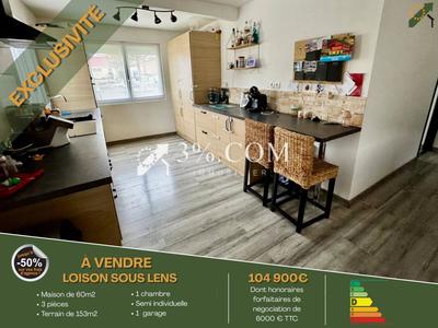 Maison - 60 m² - 3 pièces