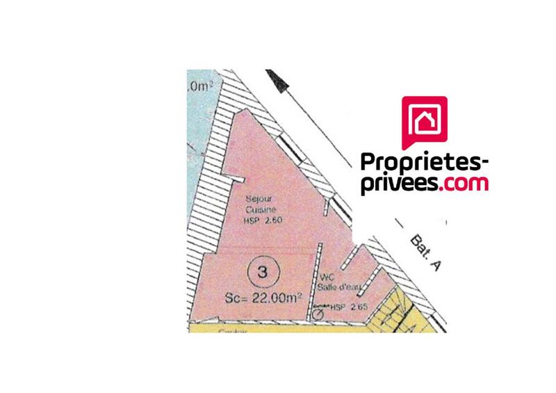 Appartement - 22 m² - 1 pièce