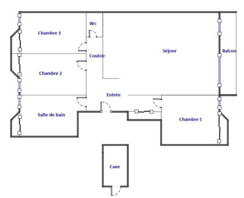 Appartement - 75 m² - 4 pièces