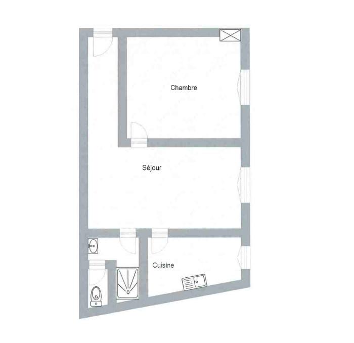 Appartement - 35 m² - 2 pièces