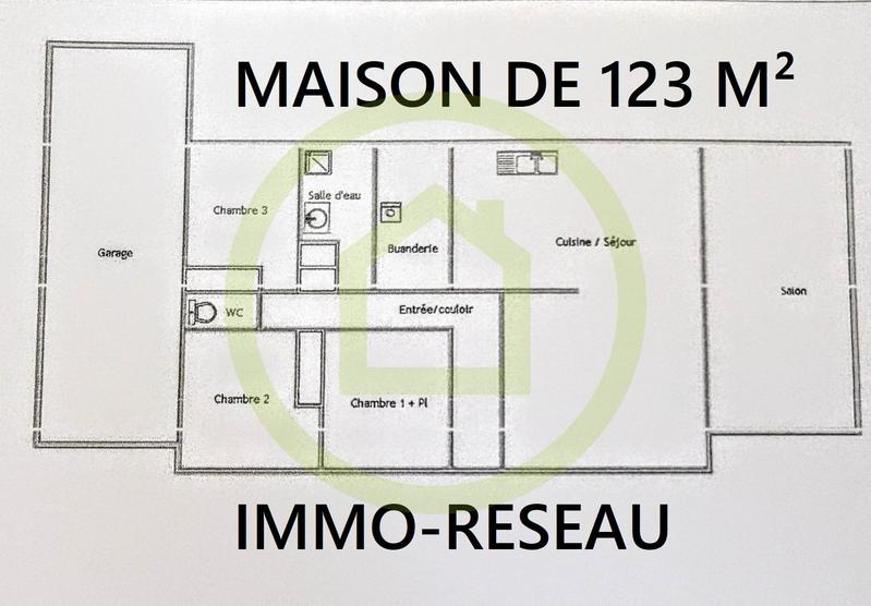 Maison - 123 m² - 5 pièces