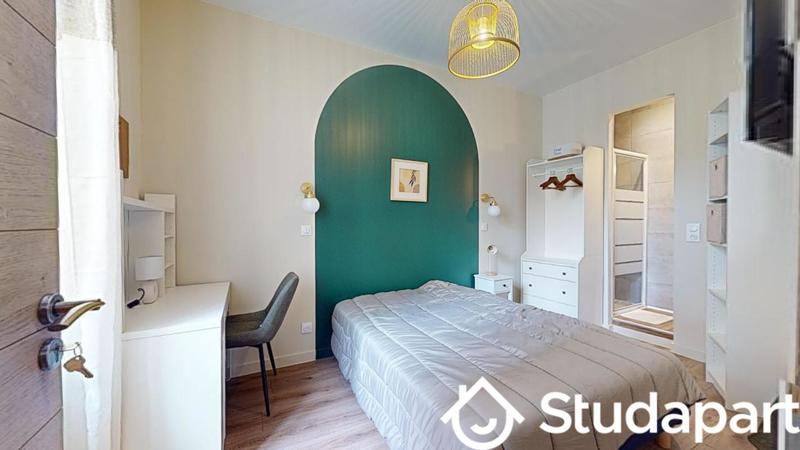 Chambre - 9 m² - 1 pièce