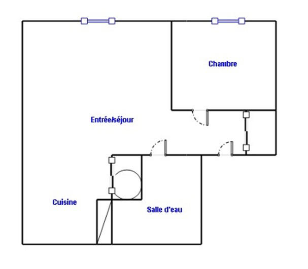 Appartement - 50 m² - 2 pièces