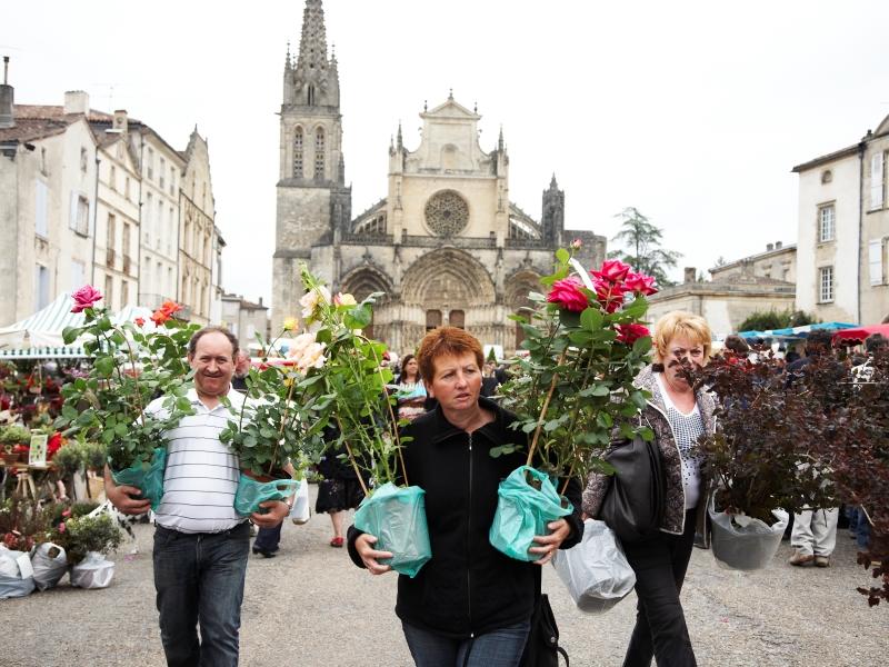 Marché aux fleurs de Bazas