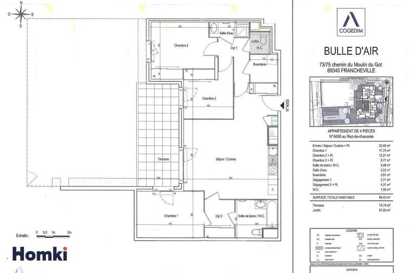 Appartement - 86 m² - 4 pièces