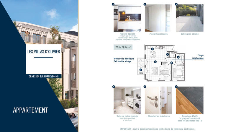 Appartement - 90 m² - 4 pièces