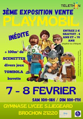 3ème exposition vente playmobil pour le téléthon