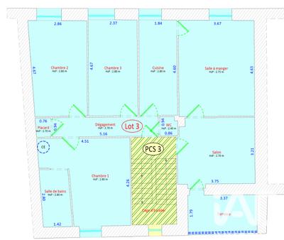 Appartement - 87 m² - 4 pièces