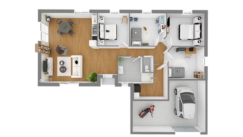 Maison - 105 m² - 5 pièces