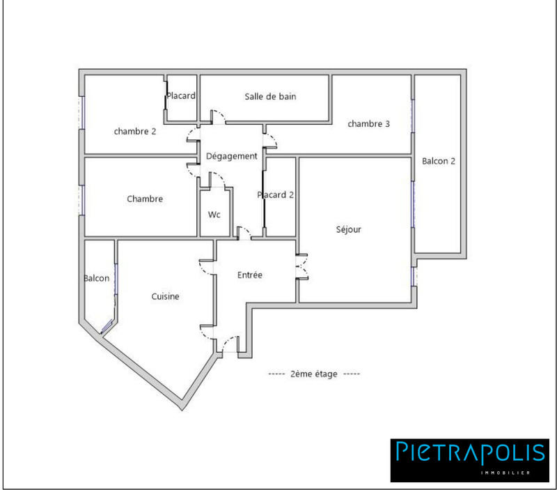 Appartement - 96 m² - 4 pièces