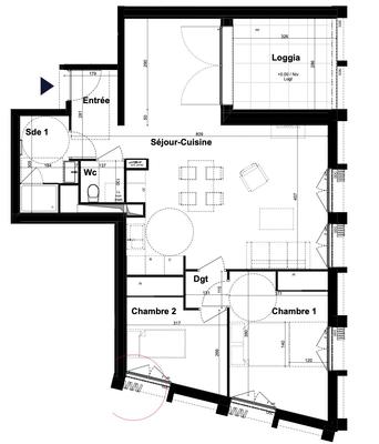 Appartement - 74 m² - 4 pièces