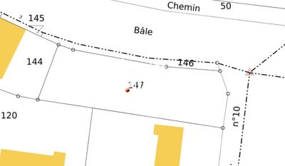 Terrain constructible - 1 074 m²
