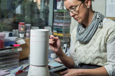 Démonstration d'artisan d'art