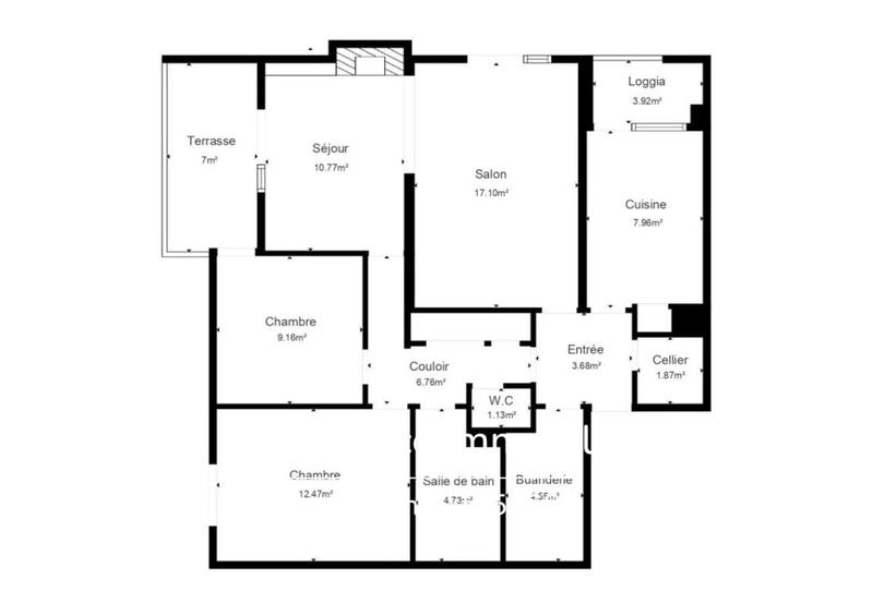 Appartement - 81 m² - 3 pièces