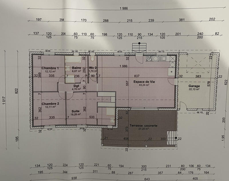 Maison - 100 m² - 4 pièces