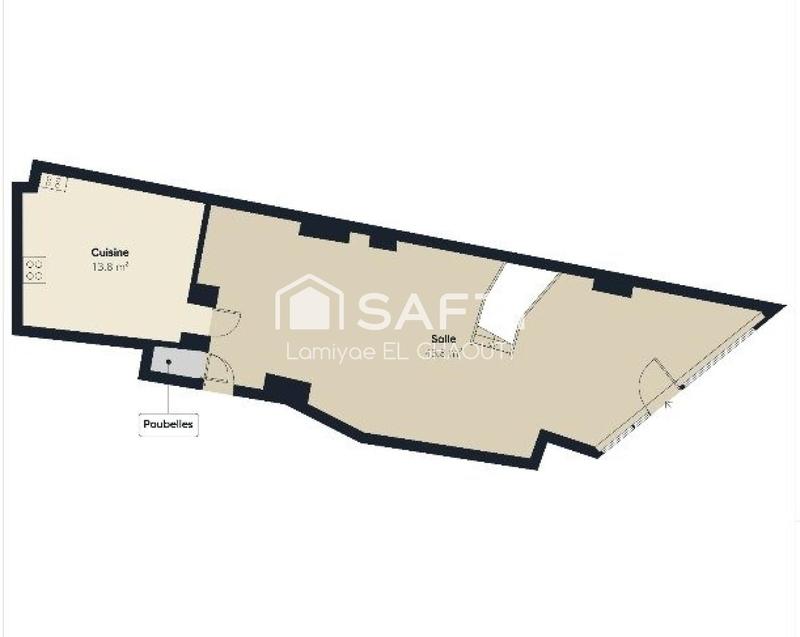 Local commercial - 129 m² - 2 pièces