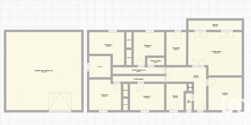 Maison - 133 m² - 8 pièces