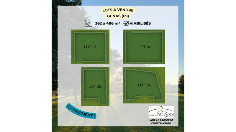 Terrain constructible - 380 m²