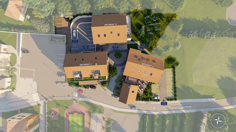 Appartement - 70 m² - 3 pièces