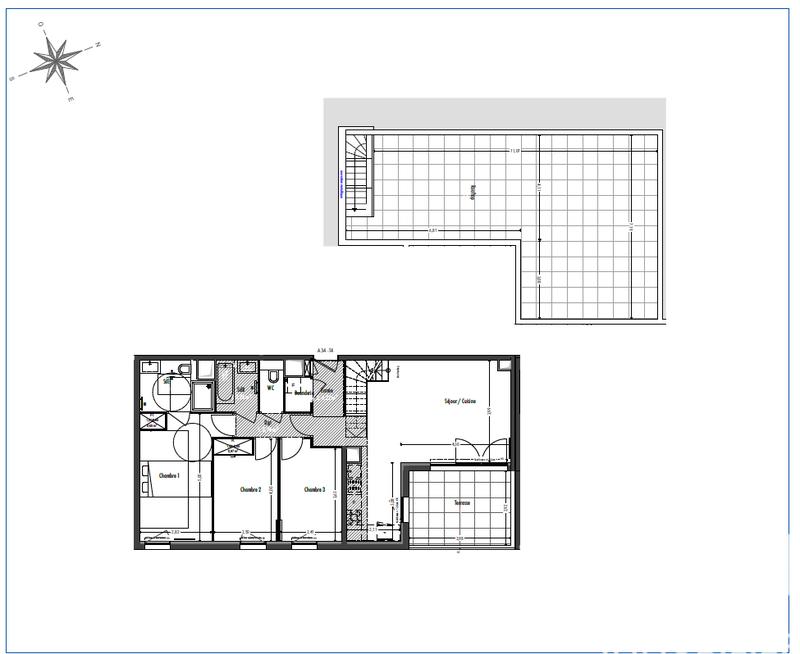 Appartement - 82 m² - 4 pièces