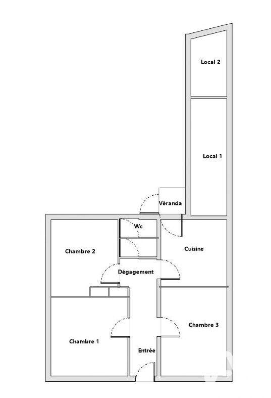 Maison - 59 m² - 3 pièces