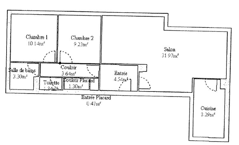 Appartement - 74 m² - 3 pièces
