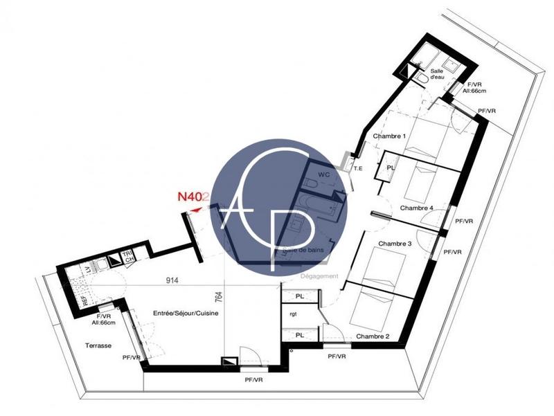 Appartement - 108 m² - 5 pièces