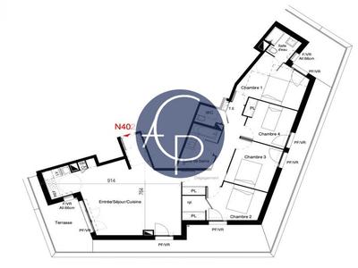 Appartement - 108 m² - 5 pièces