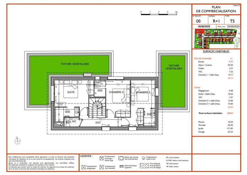 Villa - 135 m² - 5 pièces