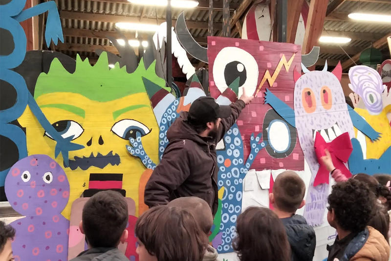 Création du char du Carnaval