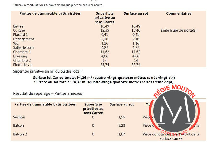 Appartement - 94 m² - 3 pièces