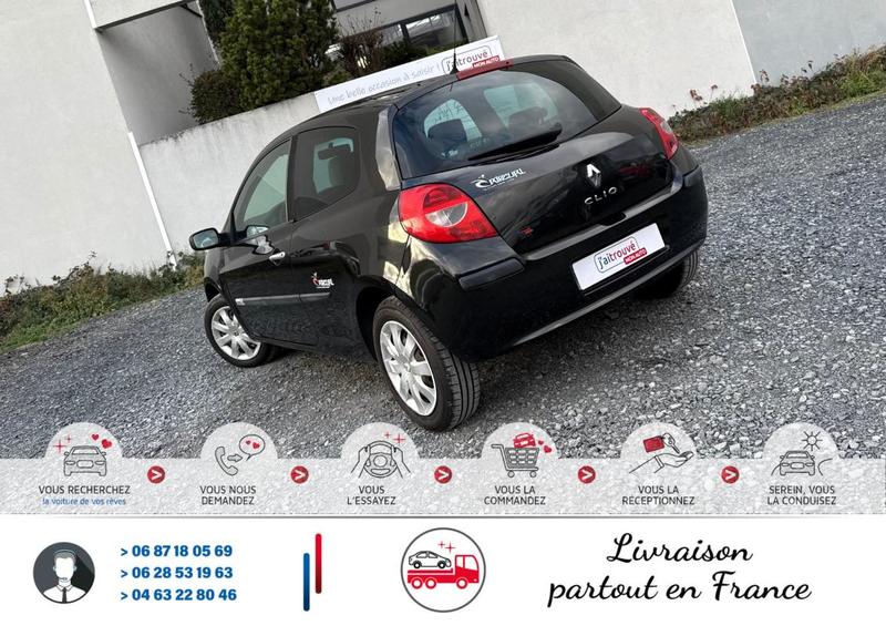 Renault Clio 1.2 16v 75cv 134000km Black Color Signé Rip Curl*Ct Révision Kit Distribution Entretien Ok*Véhicule Sous Garantie*100 Points de Contrôles*CarteGrise Moitié prix (Véhicule plus 10 ans)*Climatisation*Accoudoir*Fixation Isofix*Autoradio Cd/Mp3 (