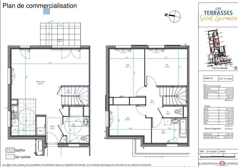 Maison - 108 m² - 5 pièces