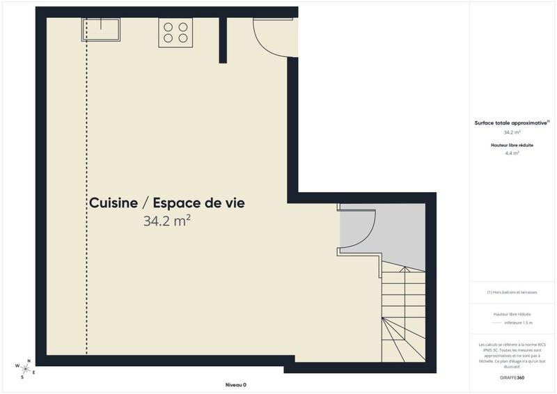 Duplex - 57 m² - 3 pièces