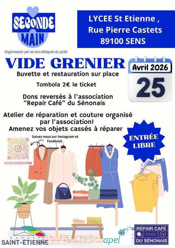 Vide-greniers du lycée saint-etienne