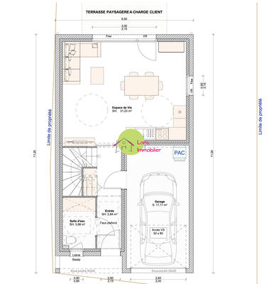 Maison - 80 m² - 5 pièces