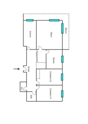 Appartement - 80 m² - 4 pièces