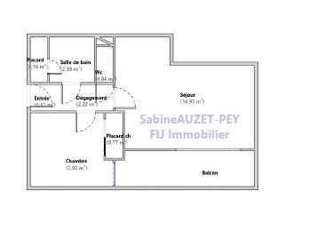 Appartement - 38 m² - 2 pièces