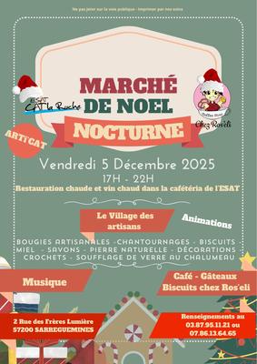 Marché de Noël nocturne à l'Esat la Ruche