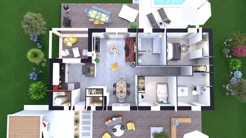 Maison - 98 m² - 4 pièces